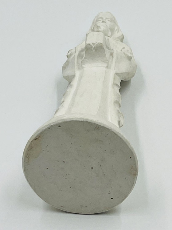 Notre-Dame du Capuchon in alabastro d'arte, Sculture, Ceramica, Crema, Classicisme (foto 2 di 9)