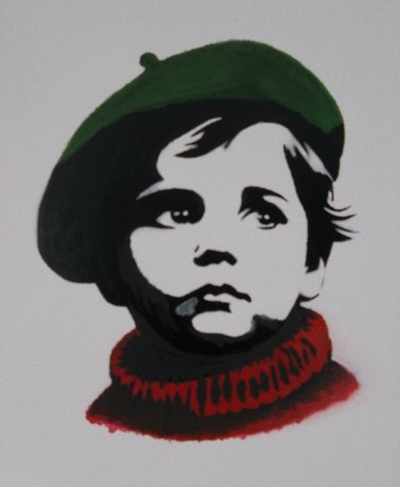🌟"Regard Du Passé" by 2LUSS'ART : Discover Timeless Emotion In This Handmade Painting. Format : 12F (61 x 50 cm).