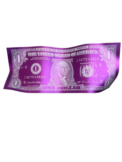 Unique art for collectors: "One Dollar Violet" by Karl Lagasse