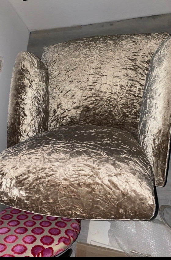 Image 1 of Fauteuil lounge design « Gorgeous » de John Hutton pour Donghia (x2)