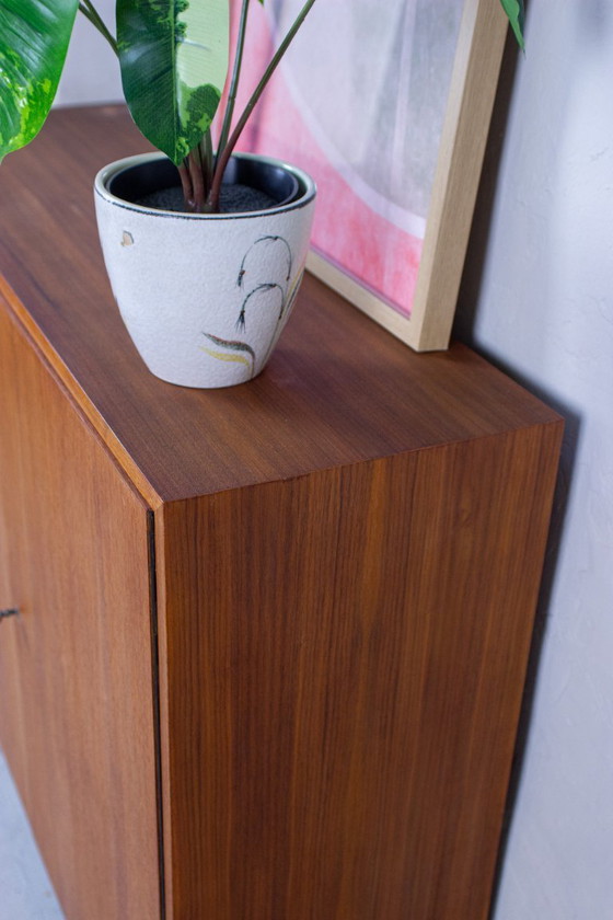Image 1 of Mobile vintage in teak, credenza alta, cassettiera, noce, metà del secolo scorso, anni '60