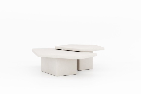 Contemporary Plaster Coffee Table Set Mortex – Atelier BB, Salontafels, Other (photo 6 of 18)