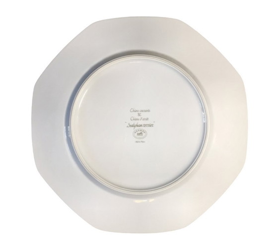 Image 1 of Hermès Paris – Assiette décorative en porcelaine Série « Chiens courants & Chiens d’arrêt » – Sealyham Terrier