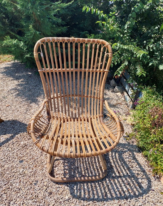 Image 1 of Sedia da giardino in bambù Tito Angoli di Bonacina 