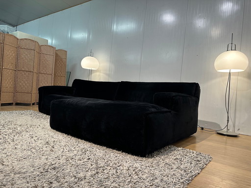 ZGAN Fest Amsterdam Clay Corner Sofa - Royal Black Velours