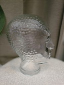 Vintage glass head 70s