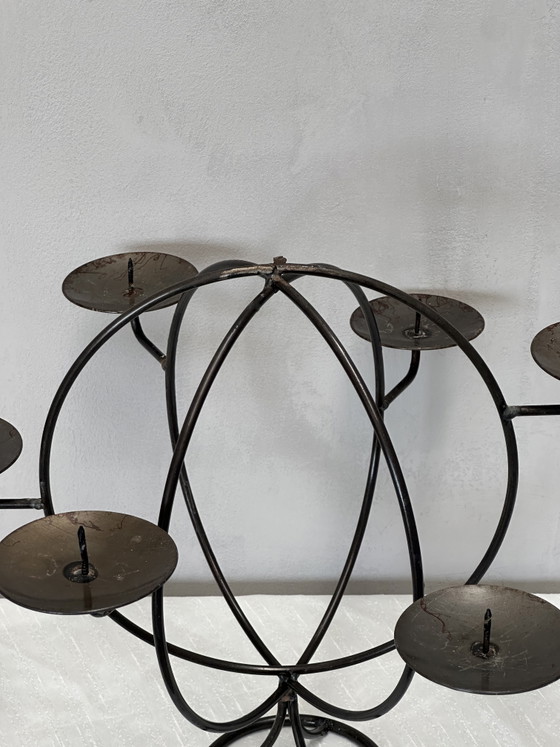 Image 1 of chandelier en métal vintage