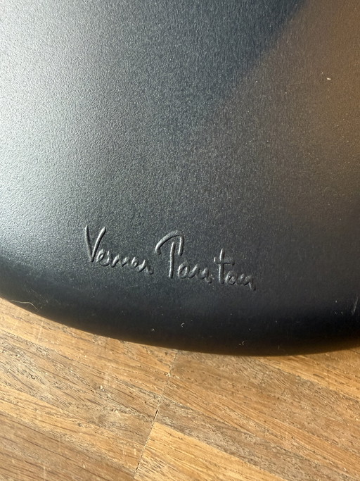 4 chaises Verner Panton Vitra noires