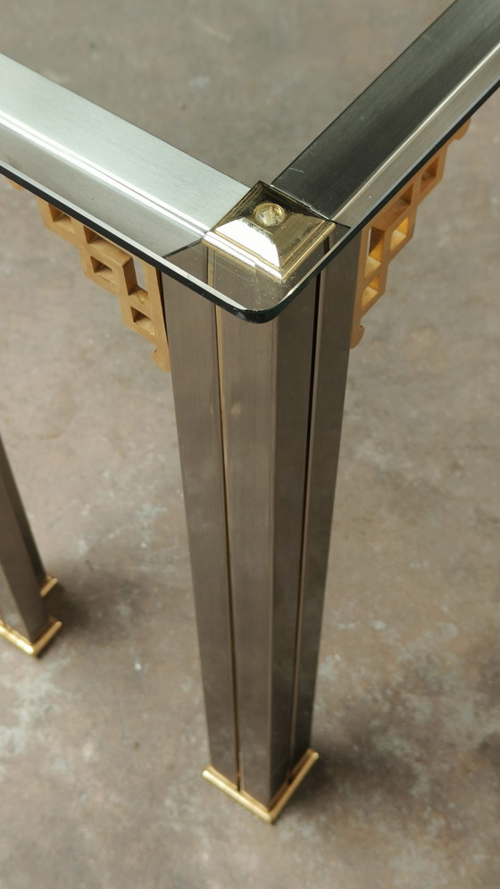 Image 1 of Tavolino laterale Hollywood Regency Maison Jansen Design 