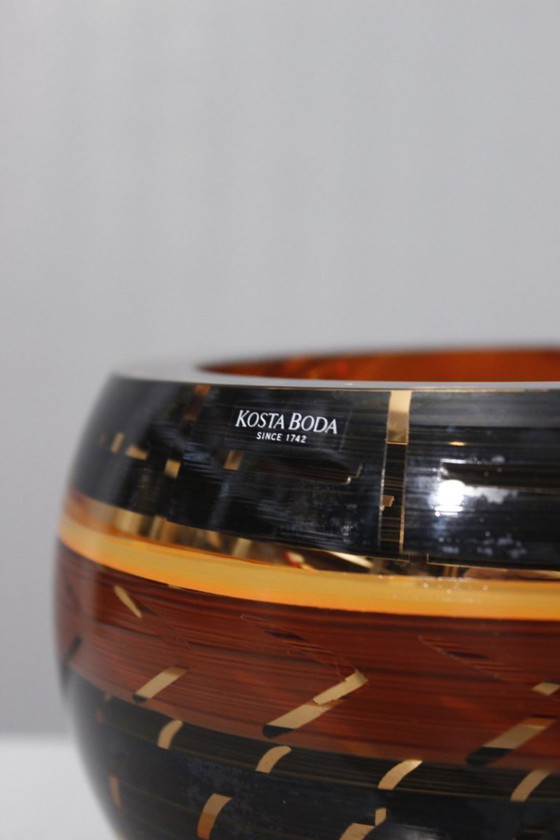 Image 1 of Cuenco escultura Monica Backström & Kosta Boda "Tonga" Suecia 1998