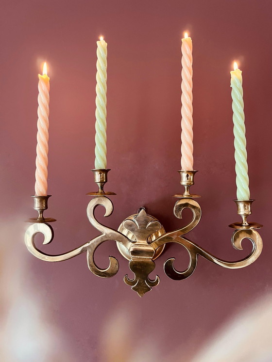 Image 1 of 💛Grande applique da parete in ottone dal design unico💛