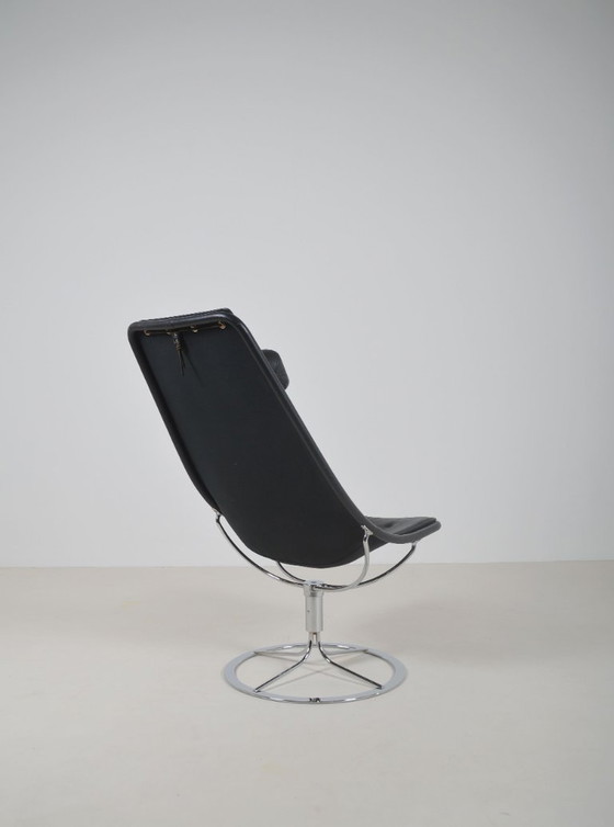 Image 1 of Swedish Jetson 66 armchair in leather by Bruno Mathsson for Dux