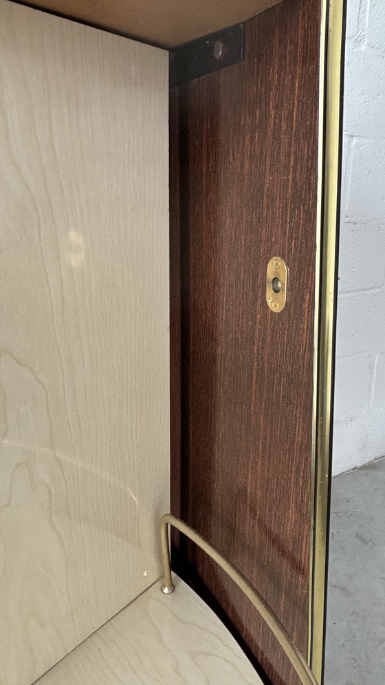 Image 1 of Original Vintage Bar Cabinet with Swivel Door – 1950s/60s