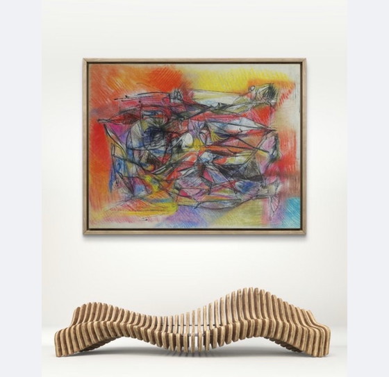 Image 1 of Schitterend werk van Silvin Bronkart (1919-1967), een belangrijk museumstuk uit 1957.