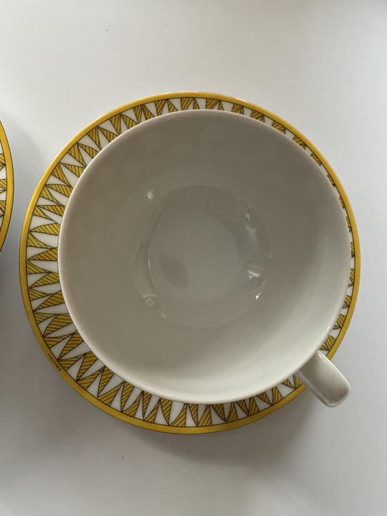 Image 1 of Soleil d'Hermès teacups and saucers
