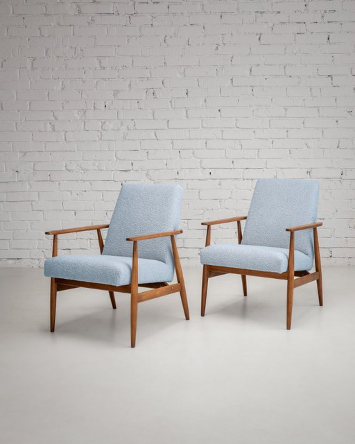 „Lisek” Sessel, 1960er Jahre – restaurierter polnischer Mid-Century-Klassiker, für kleine Räume