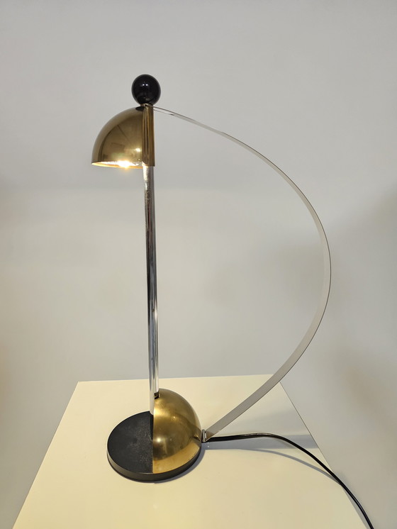 Image 1 of Table lamp attributed to Magis brass