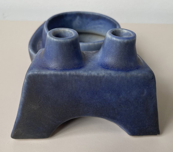 Image 1 of Loré Beesel rare Brutalist planter/duo solifleur vase B77 by Matt Camps