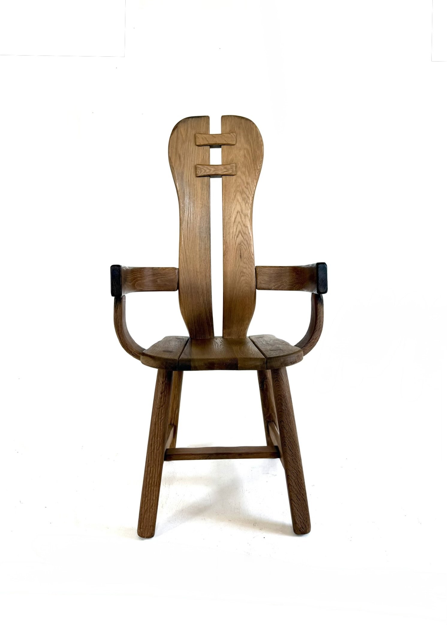 Brutalist oak dining chair, De Puydt '70 | €525 | Whoppah
