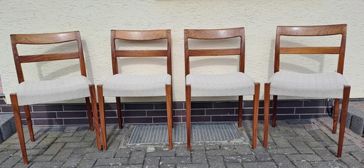 Vintage chairs Hugo Troeds Bjärnum Made In Sweden 4 pieces