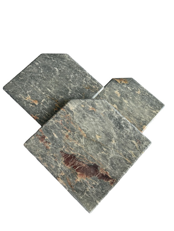 Image 1 of Vintage marble nesting tables, Italy 1970