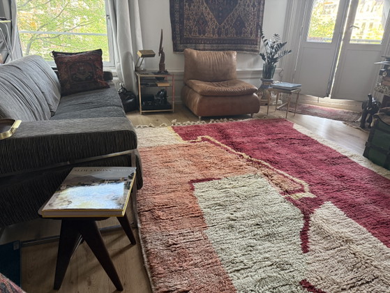 Image 1 of Tappeto marocchino astratto vintage 291 × 203 cm – Lana annodata a mano