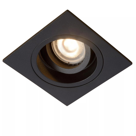 Lucide EMBED - Foco Empotrable Cuadrado - Negro - GU10 – Metal (photo 4 of 4)