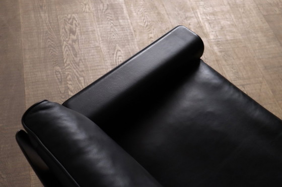 Image 1 of Paar Dieter Rams Modell 620 Lounge-Sessel, schwarzes Leder, für Vitsoe, 1980er Jahre