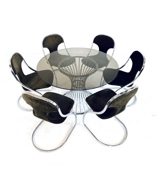 Image 1 of Space Age Dining Room Set, Gastone Rinaldi '70
