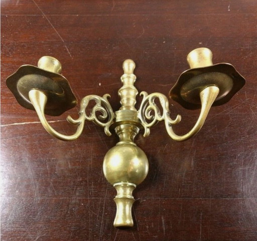 Applique murale en laiton antique – decoratieve objecten, Brass