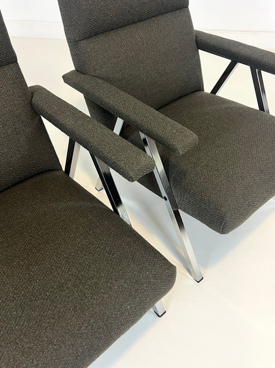 Chaises & fauteuils vintage – Années 1970 – Textile, Chrome, Modern (photo 7 of 7)