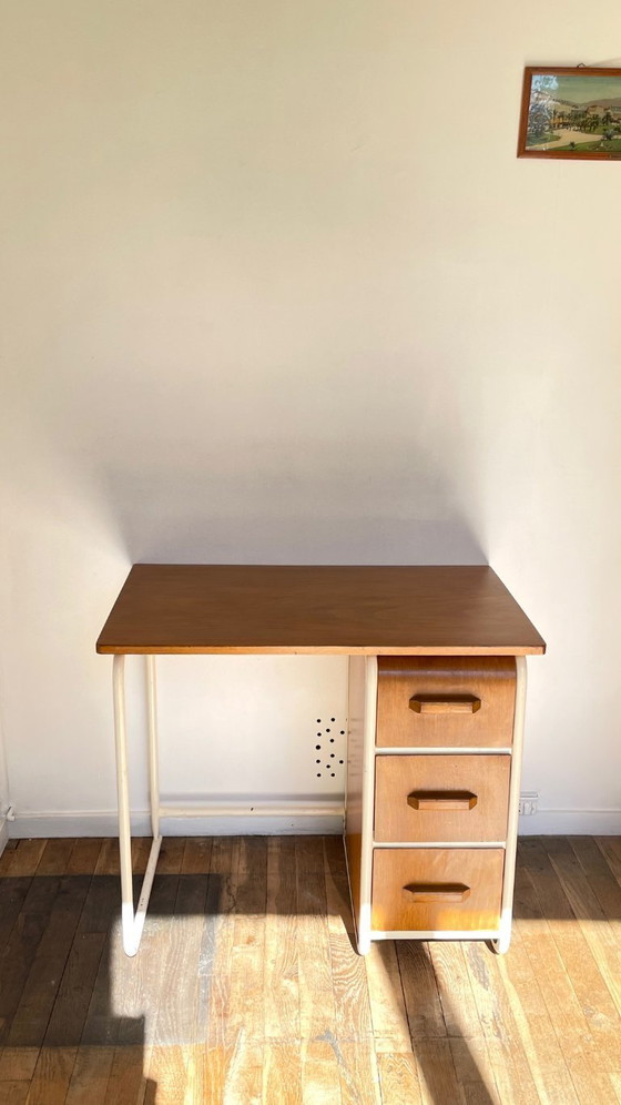 Image 1 of Children's Desk in the style of Jacques Hitier Vintage