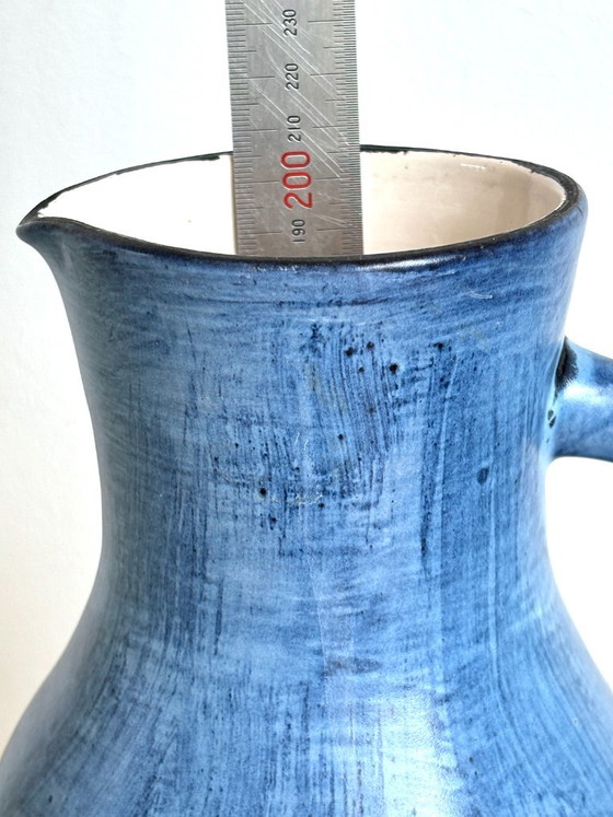 Handmade Vintage Ceramic Jug, Vase, by Guy-Roland Marcy (photo 7 of 11)