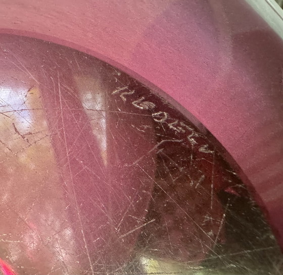 Image 1 of Paul Kedelv Scandinavisch geblazen glazen schaal uit de jaren 50