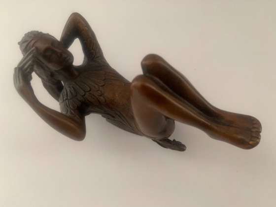 Image 1 of Escultura de Ernst Fuchs, Arte en bronce, Reina de la noche, Papageno, Arte de Papagena, Las bellas artes, La flauta mágica