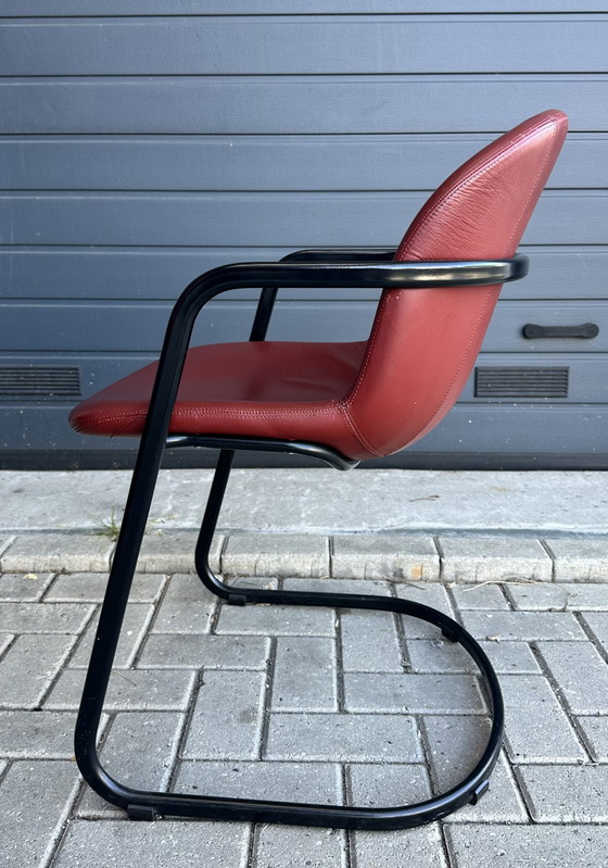 6x Gastone Rinaldi Design Sedie da pranzo – Gaston Rinaldi, Leather, Metal (photo 4 of 15)