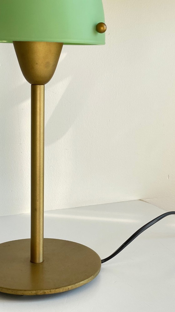 Image 1 of LAMPE SCE Verre Opalin VINTAGE