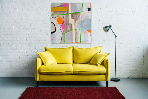 tableau « Avril résonne dans l'espace » (Marc Neys)