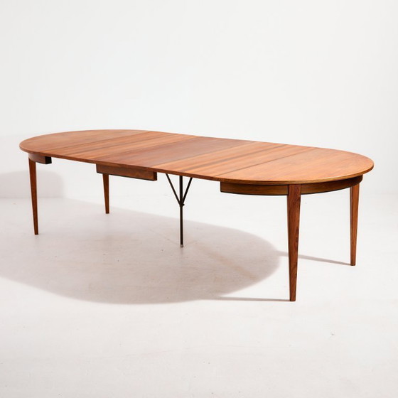 Image 1 of MK10436 Model 55 restored rosewood dining table by Gunni Omann for Omann Jun
