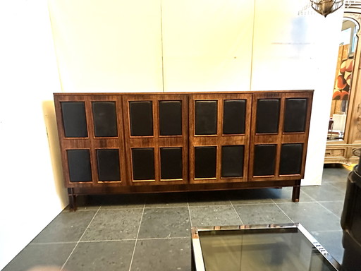 Sideboard Leather Germany 1960