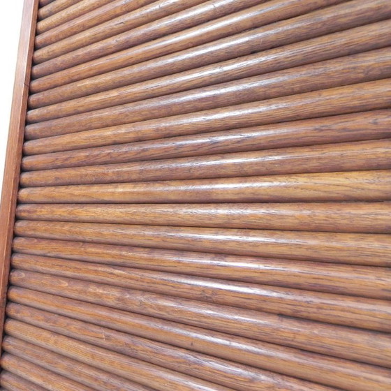 Eichenschrank mit Rollladen und einem Rollladen, 113 cm hoch, 1930er Jahre – Kommoden, Wood (photo 21 of 26)