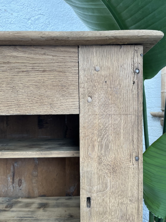 Image 1 of Small rustic oak bonnetière
18th century