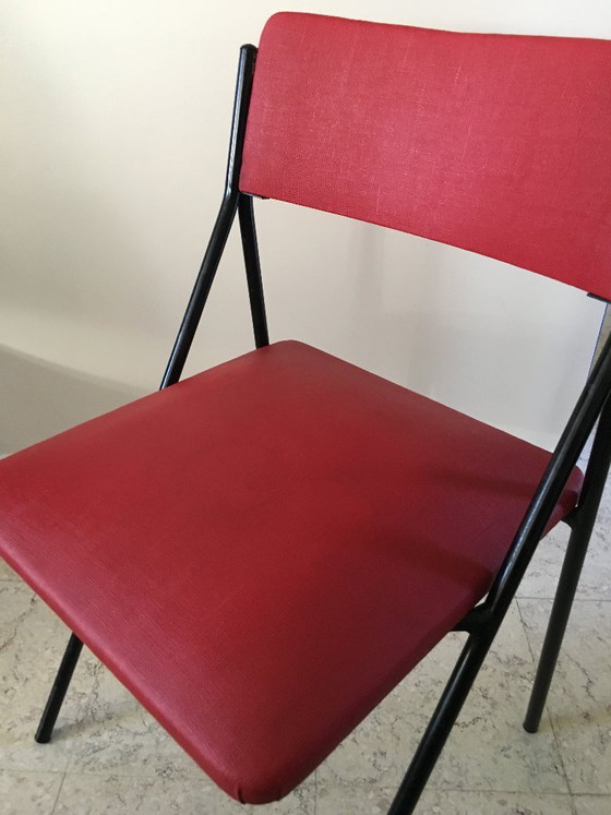 Bürostuhl aus den 50er Jahren – Esszimmerstühle, Skai (photo 11 of 12)