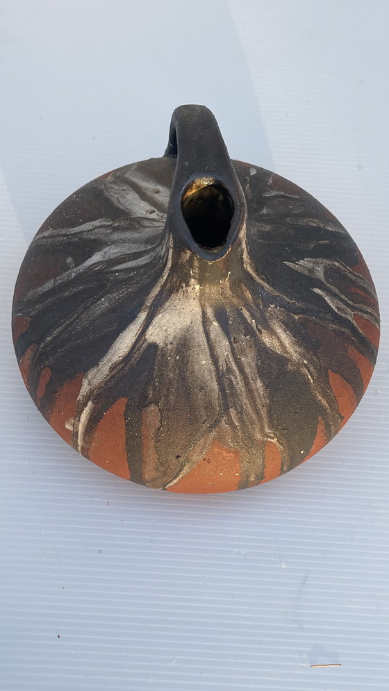 Image 1 of Earthenware Ear Jar Gerhard Liebenthron