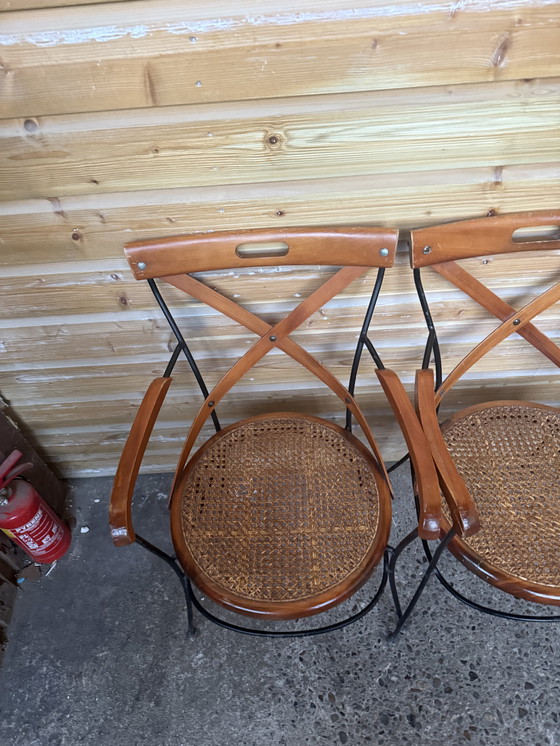 Image 1 of 5 x vintage bistro stoelen
