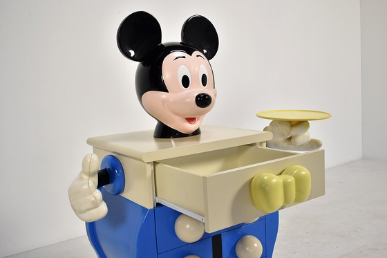Image 1 of Pierre Colleu “Mickey Mouse” Commode or Chest of Drawers, Starform France, 1980s