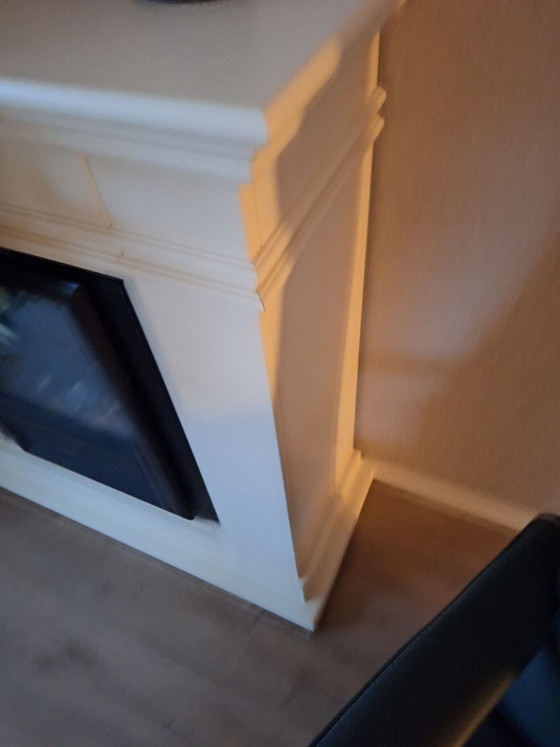 Chimenea eléctrica con marco de madera, Ruby Decor, Objetos decorativos, Vidrio, MDF, Negro (foto 4 de 5)