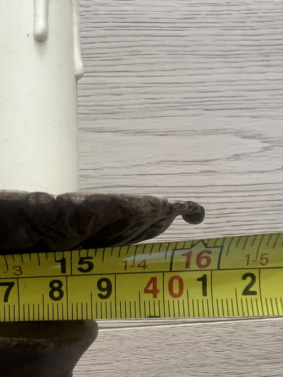 Image 1 of Antiche lampade da parete in bronzo in stile rococò francese - Coppia