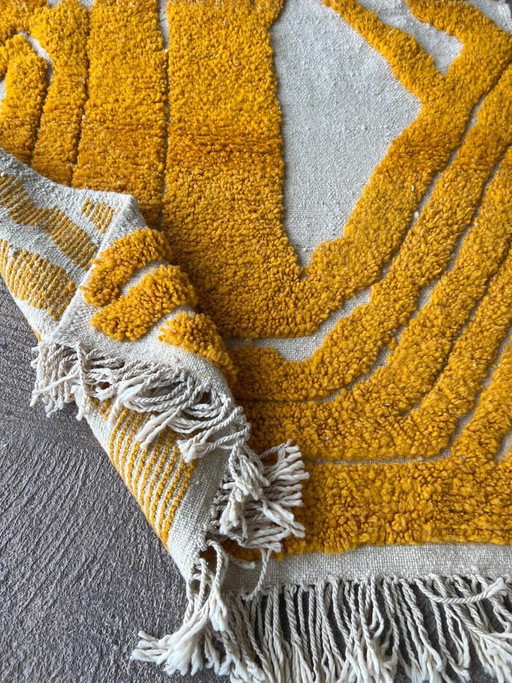 Handgemaakt traditioneel Marokkaans Berberkleed, geel, 150/250 cm – Ahrend, vloerkleden en tapijten, Cotton (photo 2 of 7)
