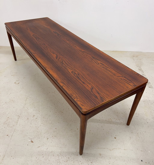 Danish Long Rosewood Coffee Table.